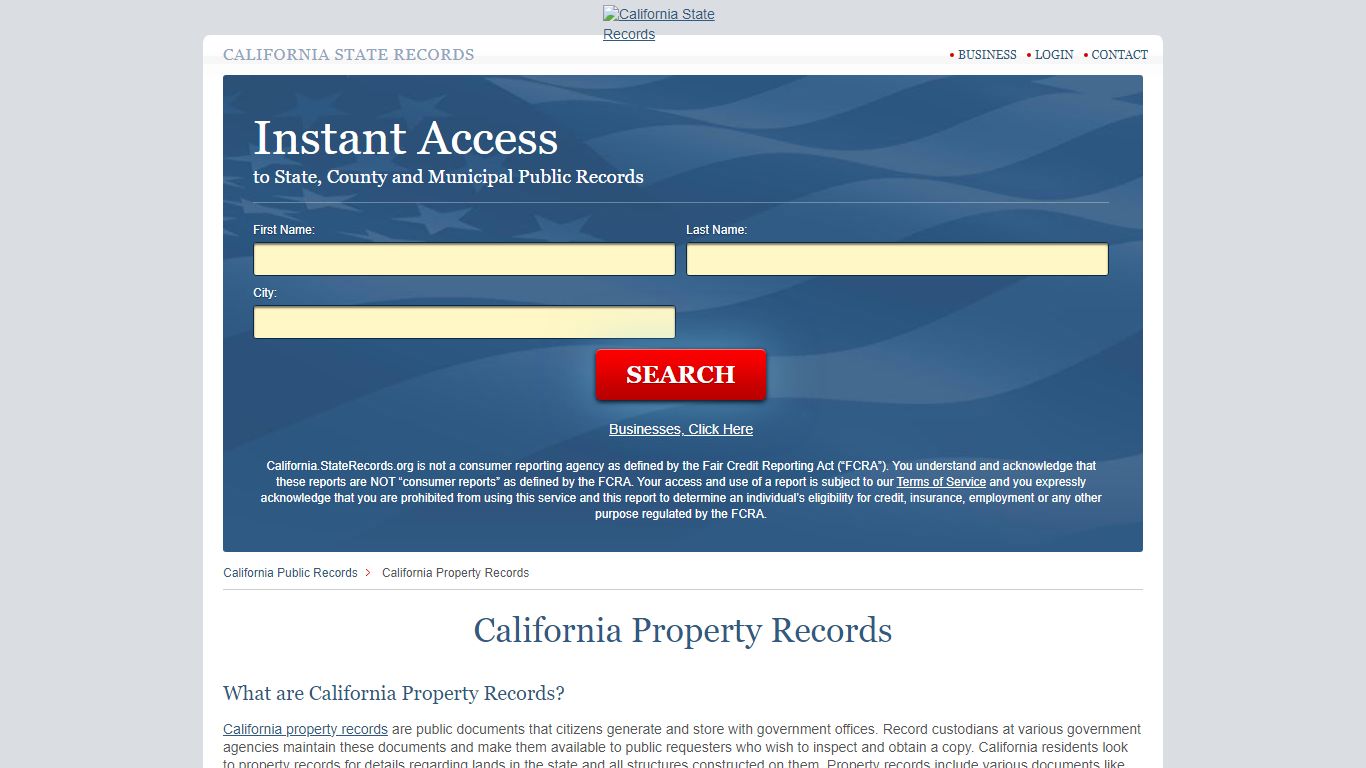 California Property Records | StateRecords.org